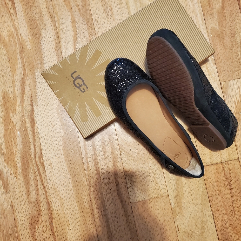 Womens UGG glittery flats